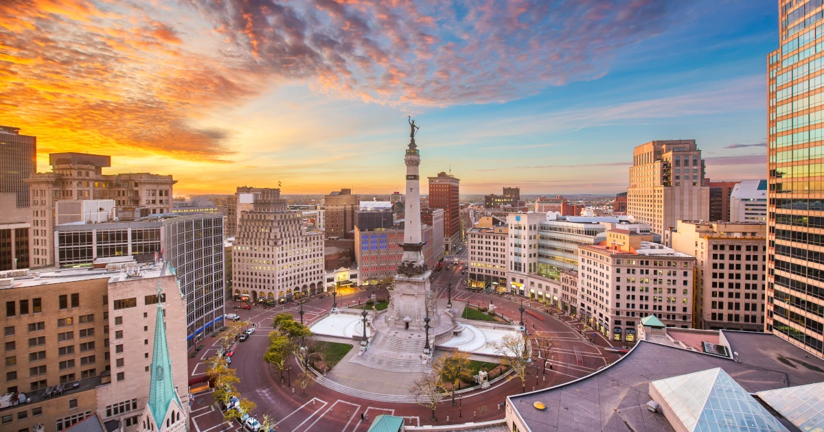 A view of downtown Indianapolis, Indiana | Swyft Filings