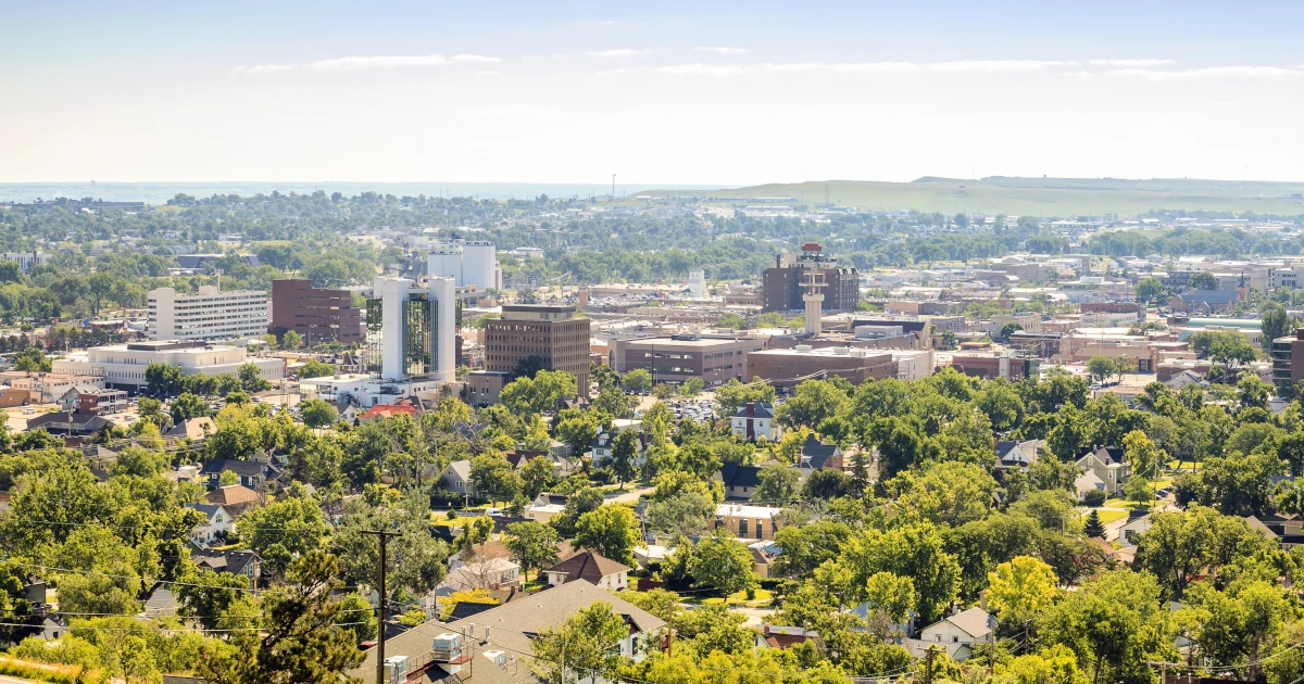 The skyline of downtown Rapid City, South Dakota | Swyft Filings