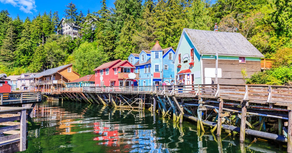 Ketchikan, Alaska Creek Street, the historic broadwalk