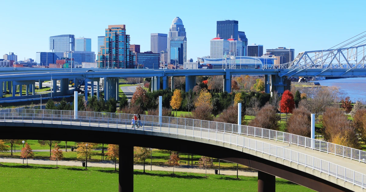 The Louisville Kentucky skyline