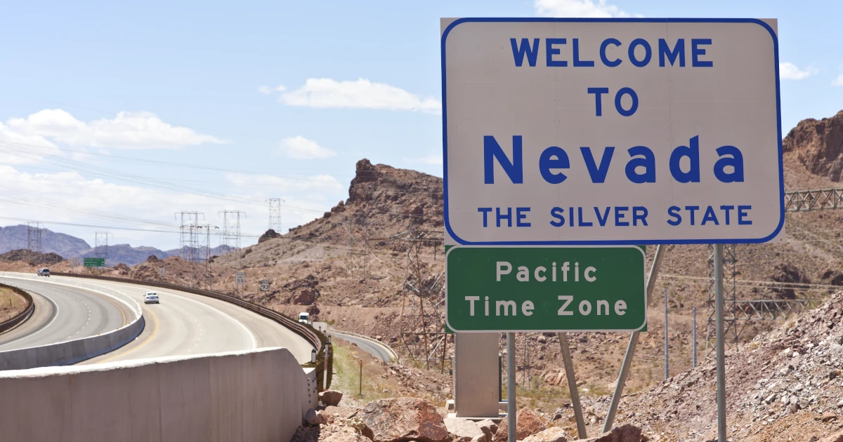 Nevada welcome sign near Hoover Dam Nevada