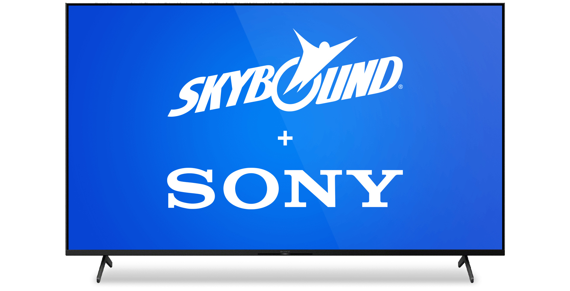 TV with the display showing Skybound + Sony