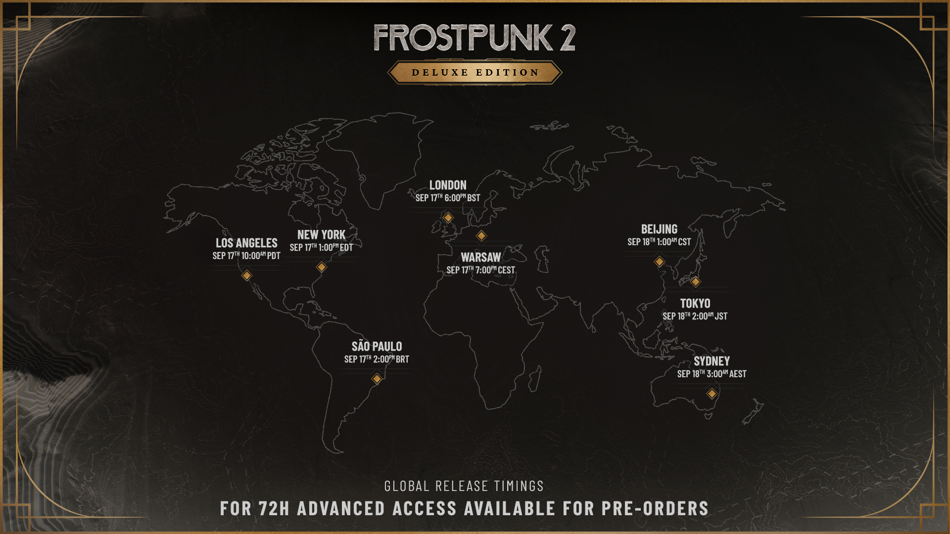 Frostpunk 2 Deluxe Edition Release Timings