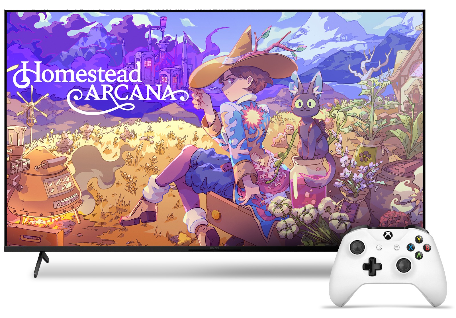 Homestead Arcana loading on an Xbox