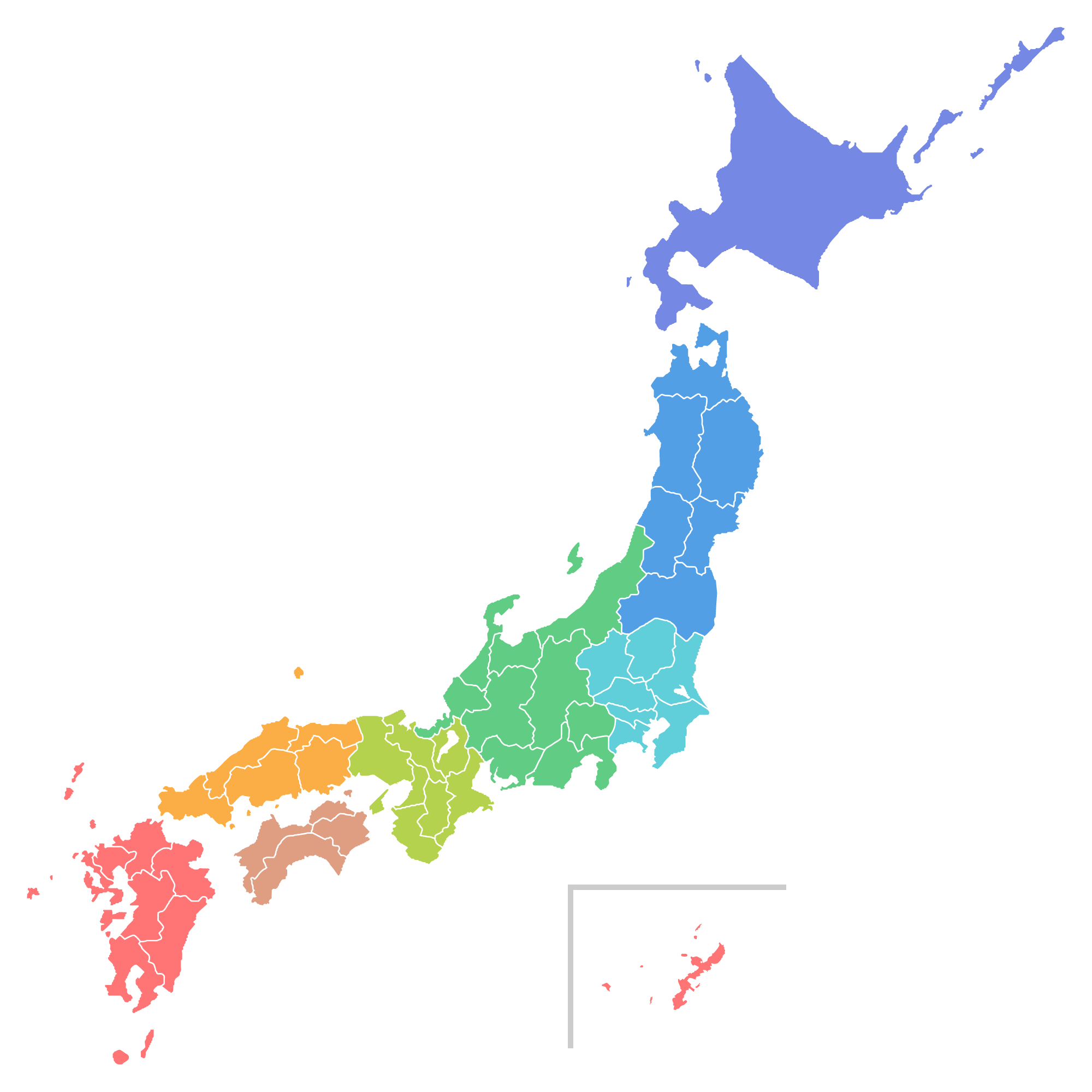 Japan map