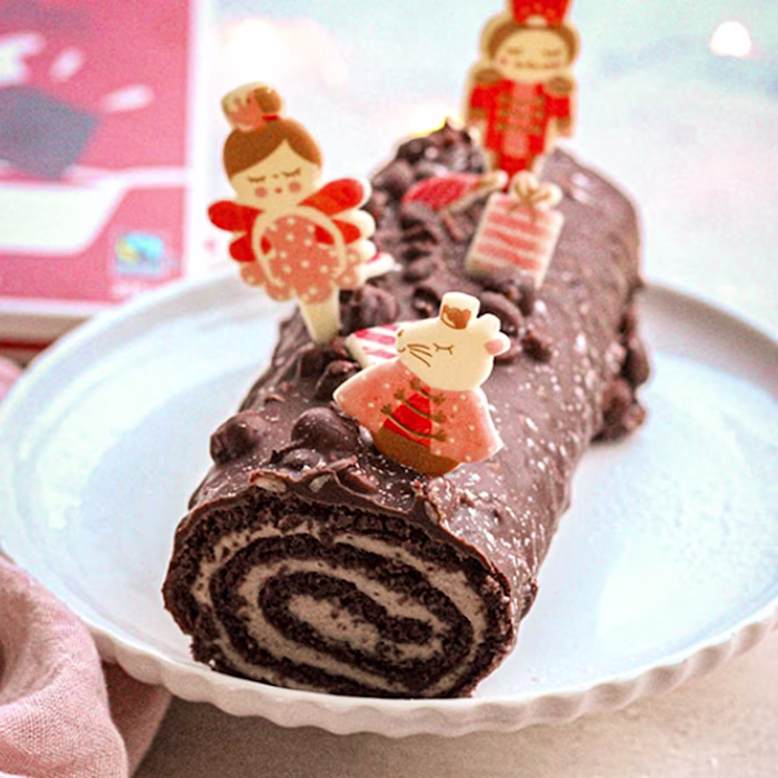 Bûche roulée de Noël