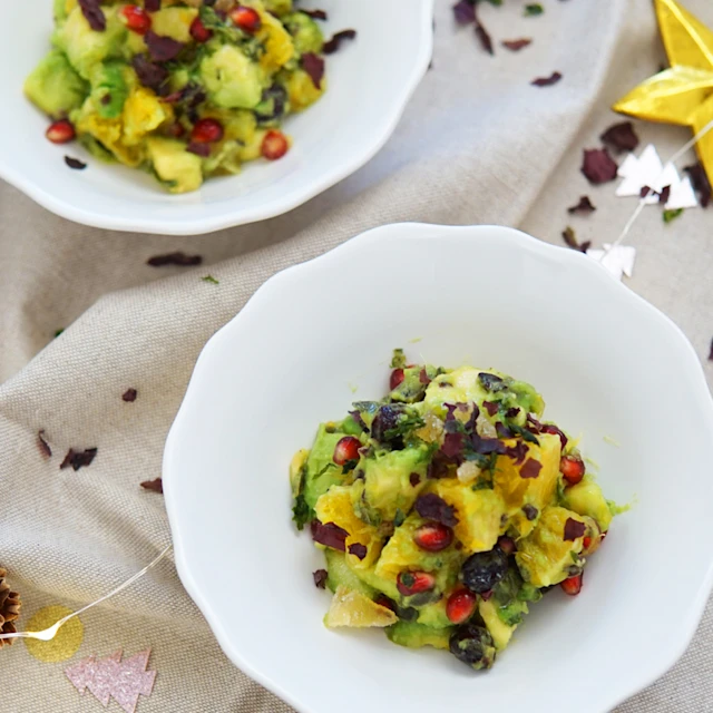 recette de Tartare Avocat Clémentine Gingembre Confit