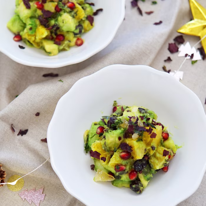 recette de Tartare Avocat Clémentine Gingembre Confit