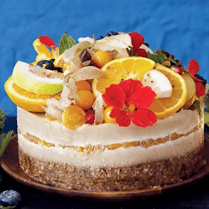 Cheesecake sans cuisson de Noël