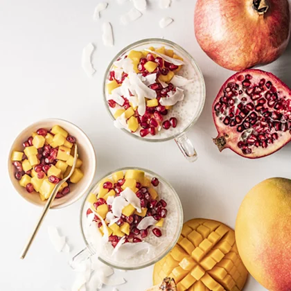 recette de perles de tapioca mangue grenade