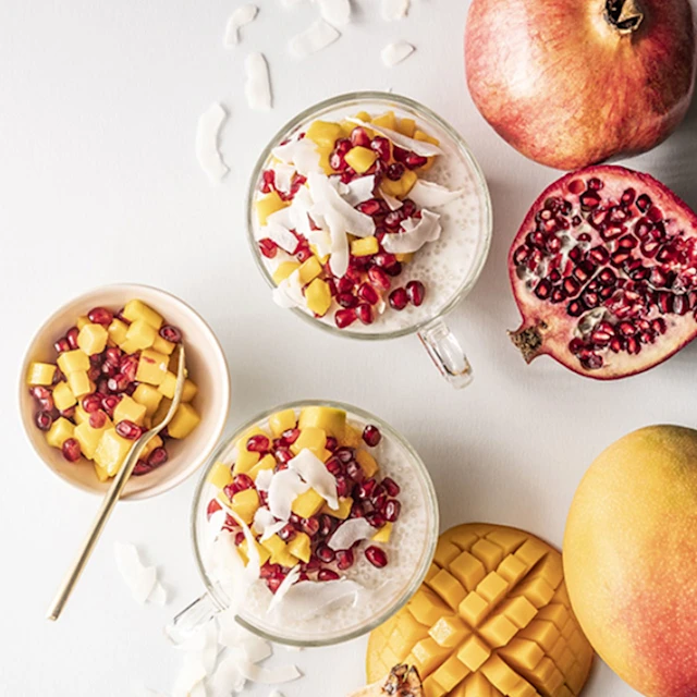 recette de perles de tapioca mangue grenade