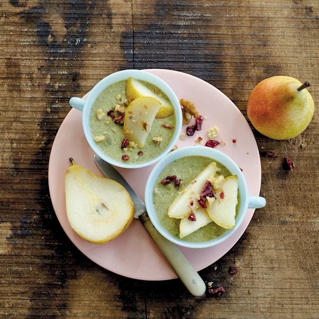 Crème dessert au sarrasin et au thé matcha