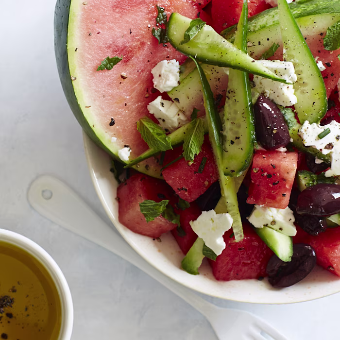 La recette de Salade Grecque à la Pastèque