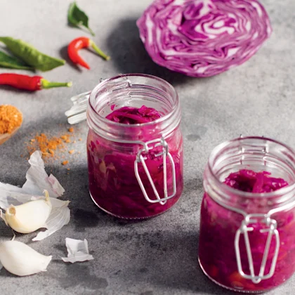 Kimchi de chou rouge