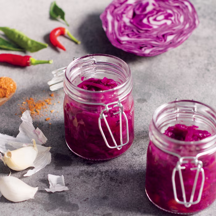 Kimchi de chou rouge