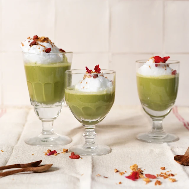 Iles flottantes au matcha