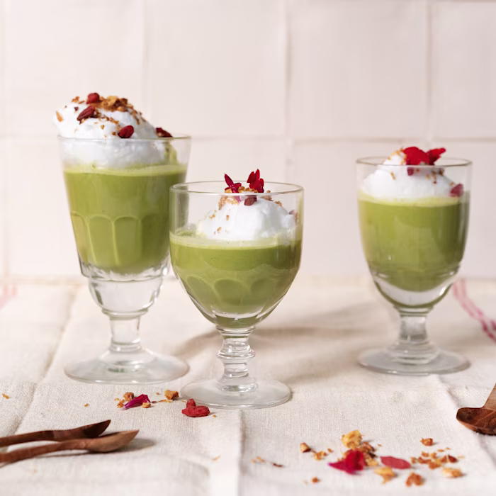 Iles flottantes au matcha