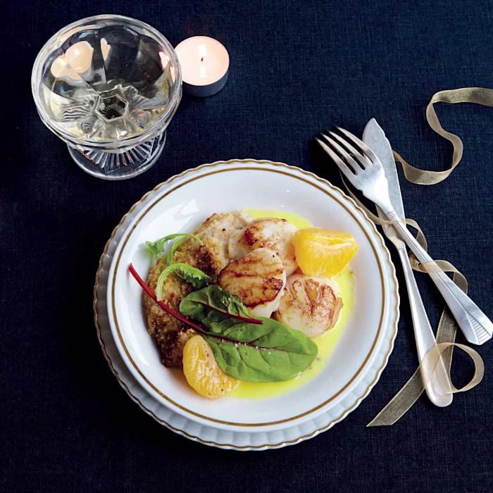 recette de Noix de St Jacques aux clémentines