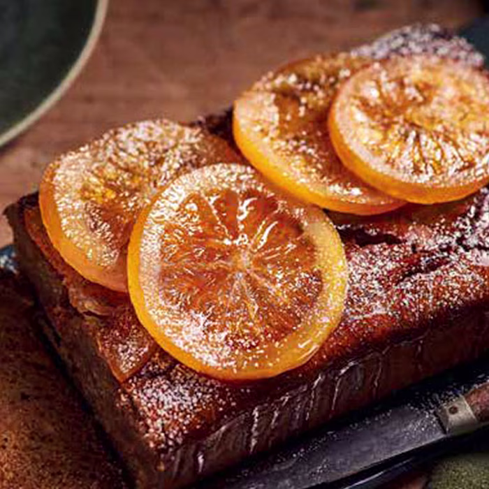 Recette Pain d'épices Miel et oranges confites