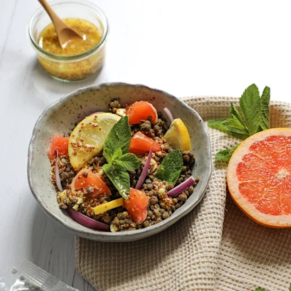 Salade de lentilles aux agrumes