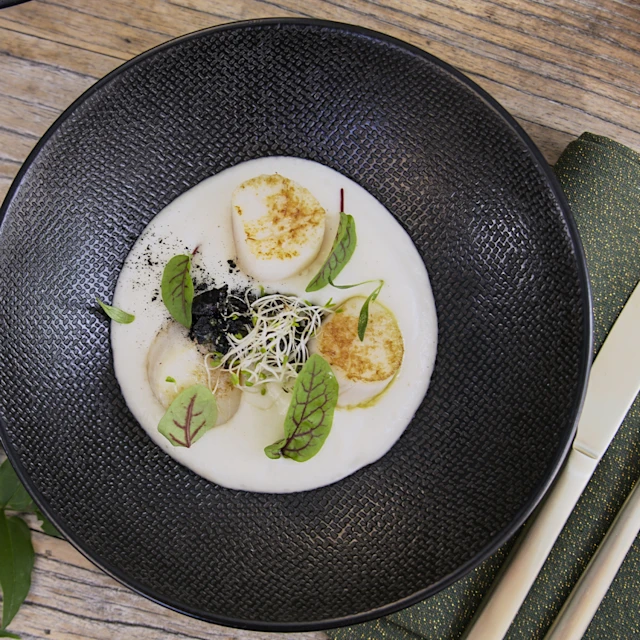 recette de Saint-Jacques Snackées et Crème de Panais à l’Amande