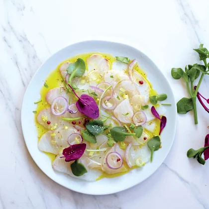 carpaccio de cabillaud