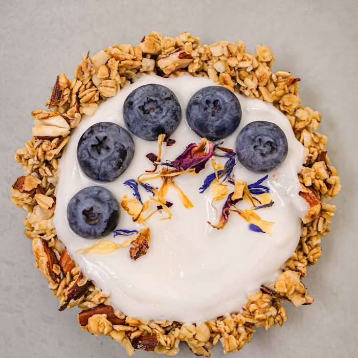 Tartelette granola aux dattes et aux figues
