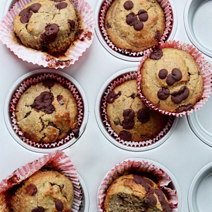 Muffins protéinés au chanvre