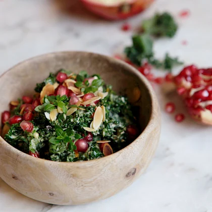 recette de salade de grenade et kale