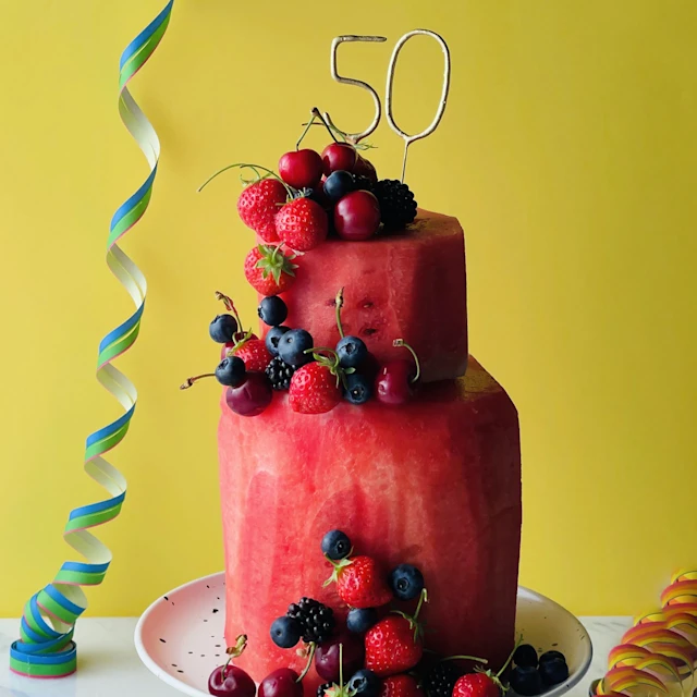 gâteau anniversaire pastèque