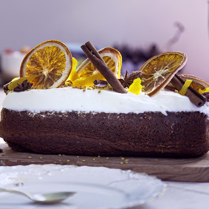 recette pain d'épices et sa crème à la fleur d'oranger