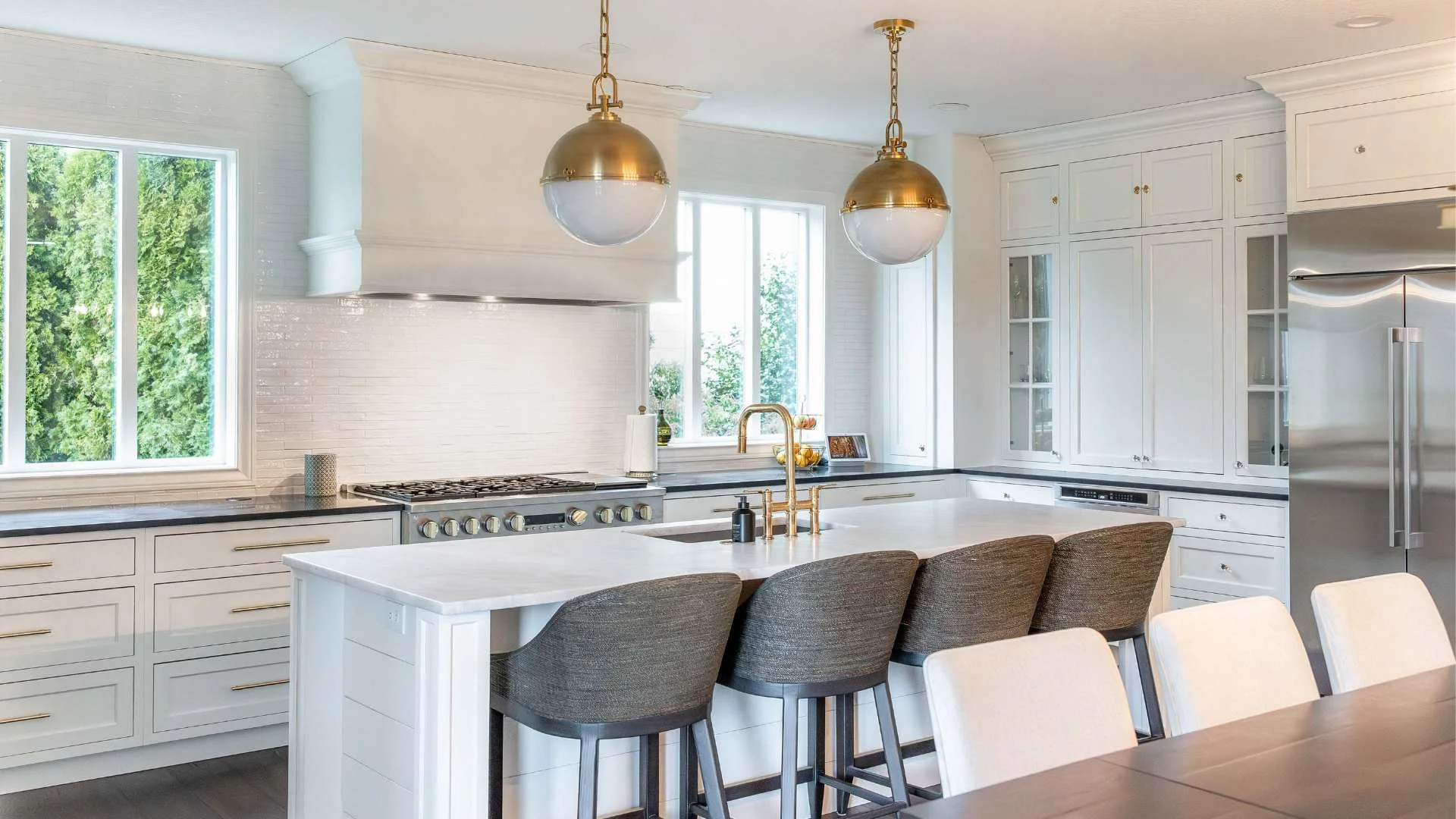 Kitchen expanded with a home addition in Camas, WA