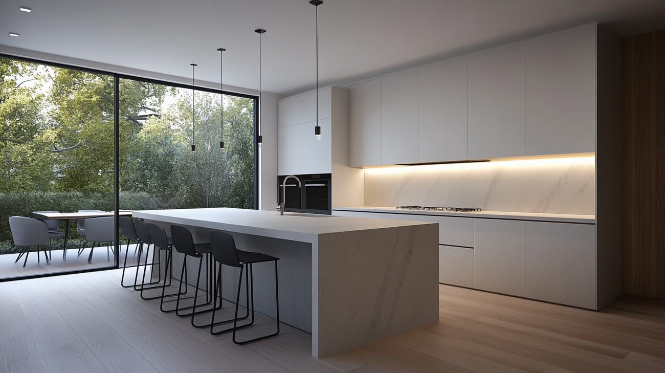 waterfall countertop photo