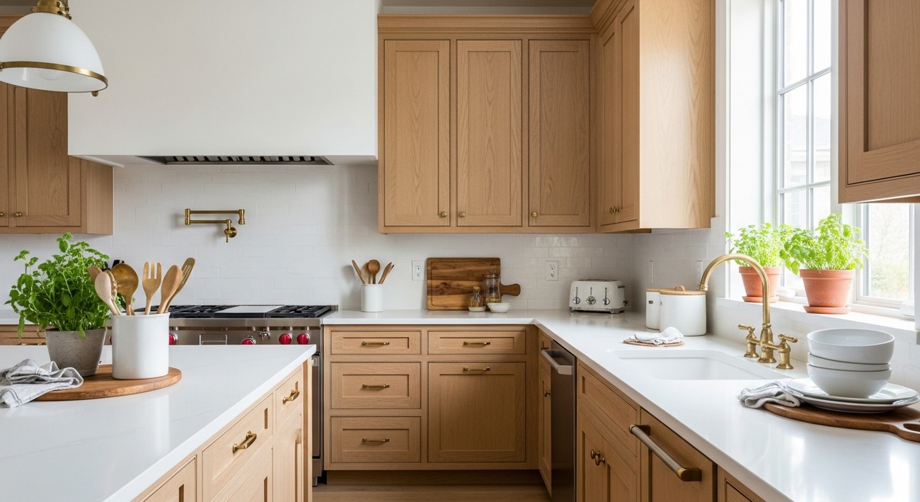 best white oak kitchen cabinets