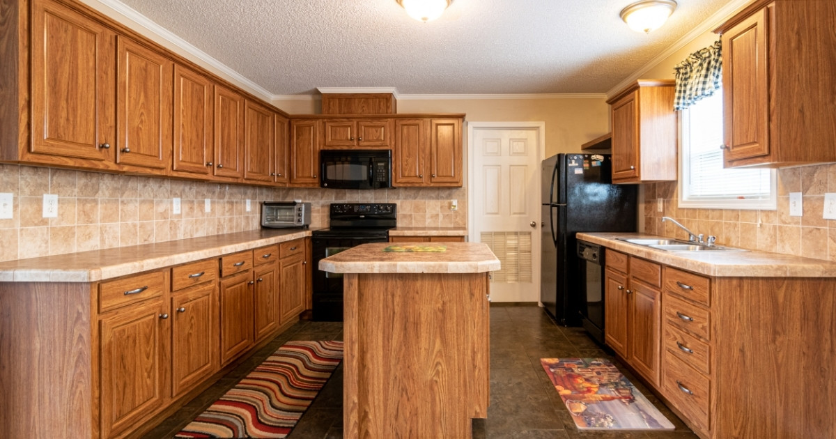 Brown Wooden Kitchen Cabinets