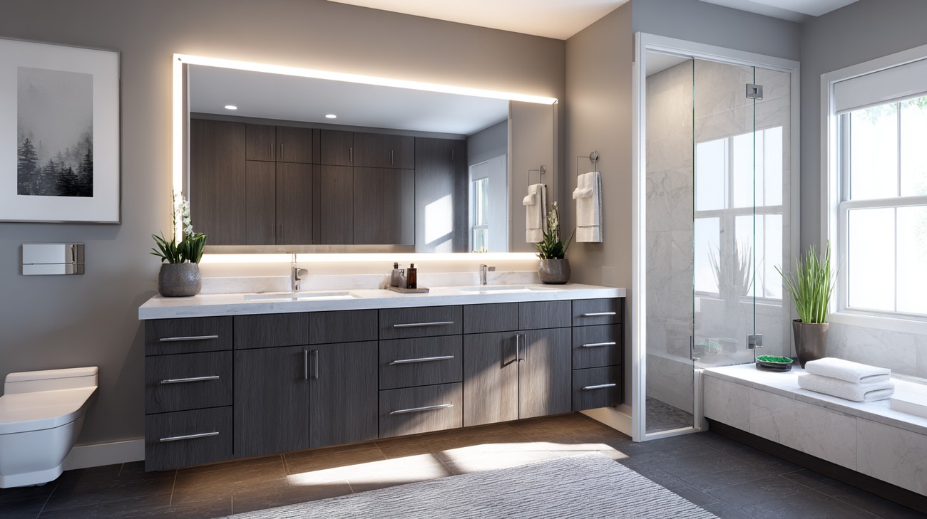 bathroom vanity height photo