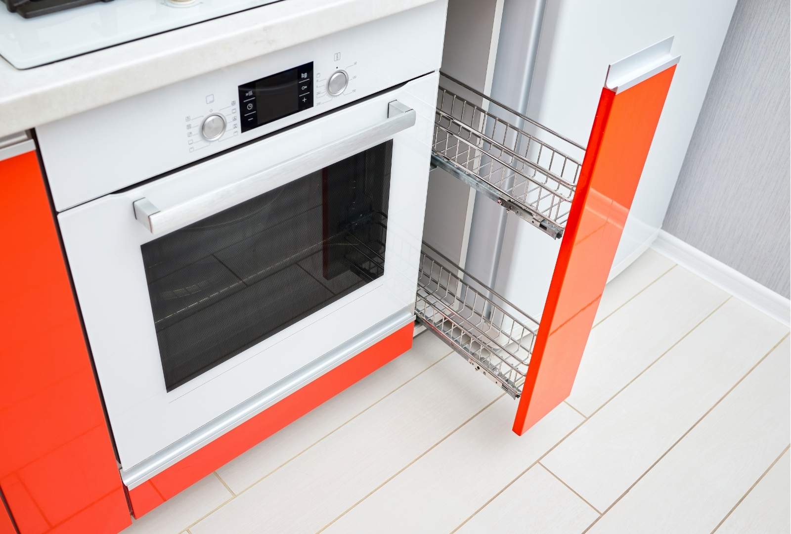 Pull out spice rack cabinet
