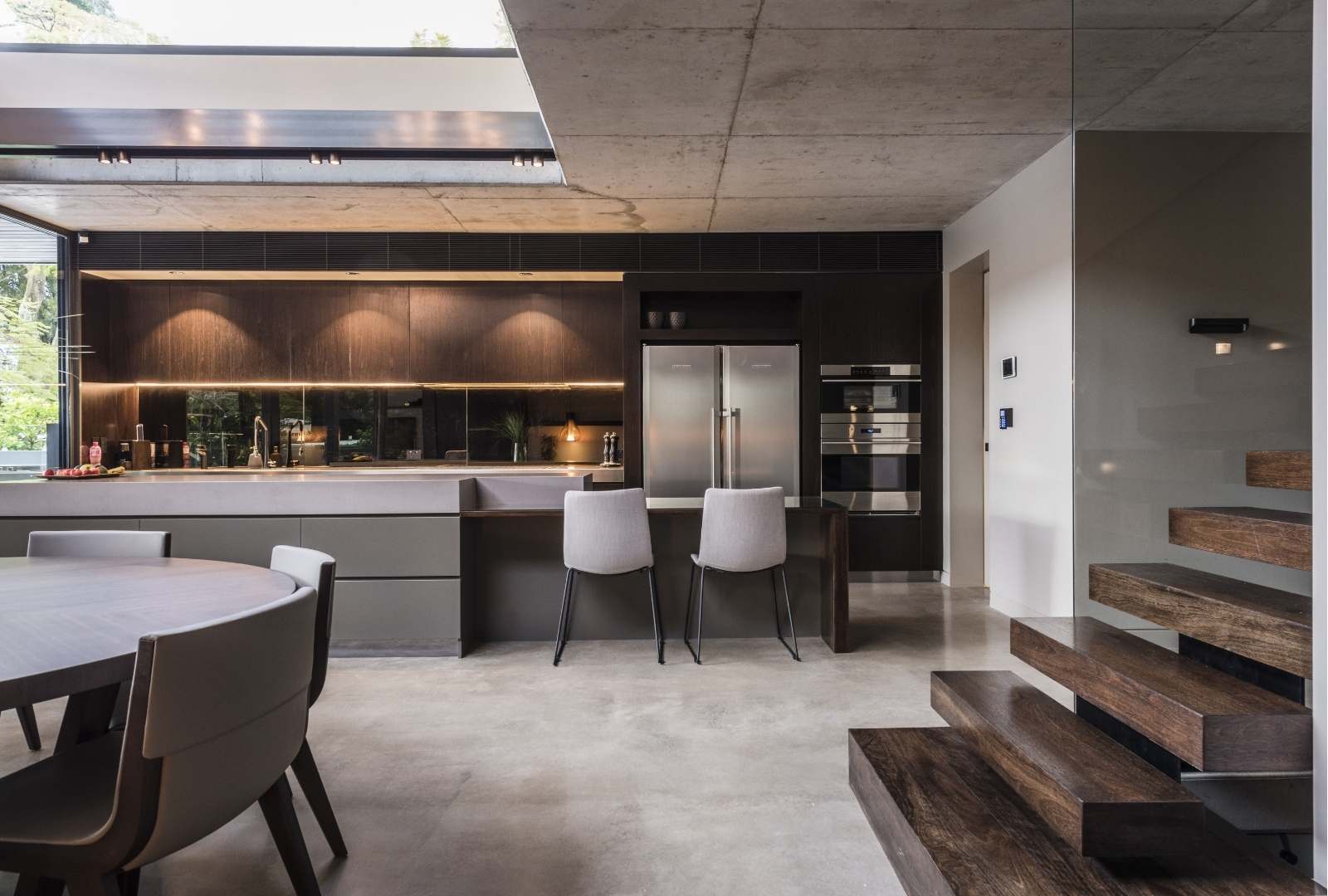 Kitchen concrete flooring