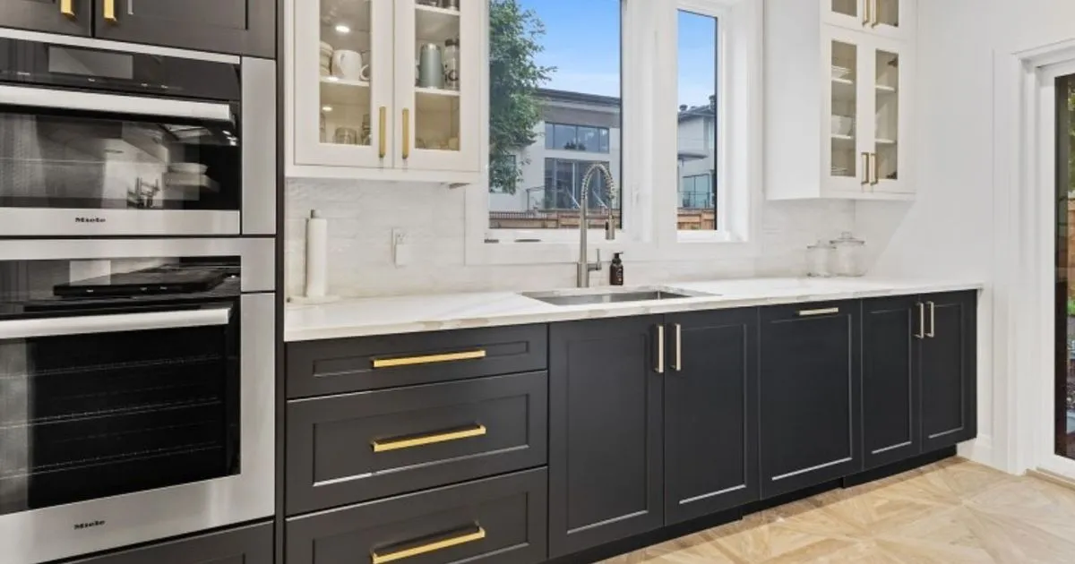 Black cabinet kitchen