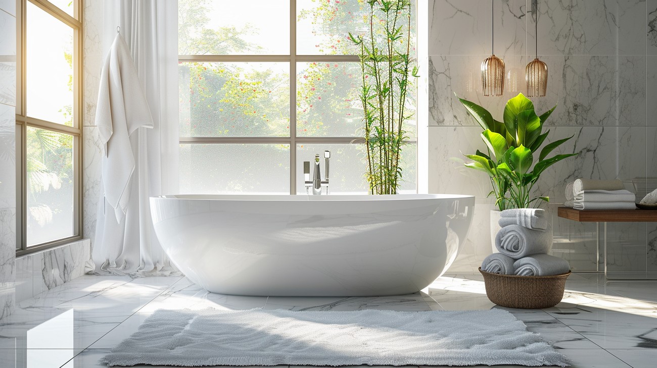 marble tile bathtub photo