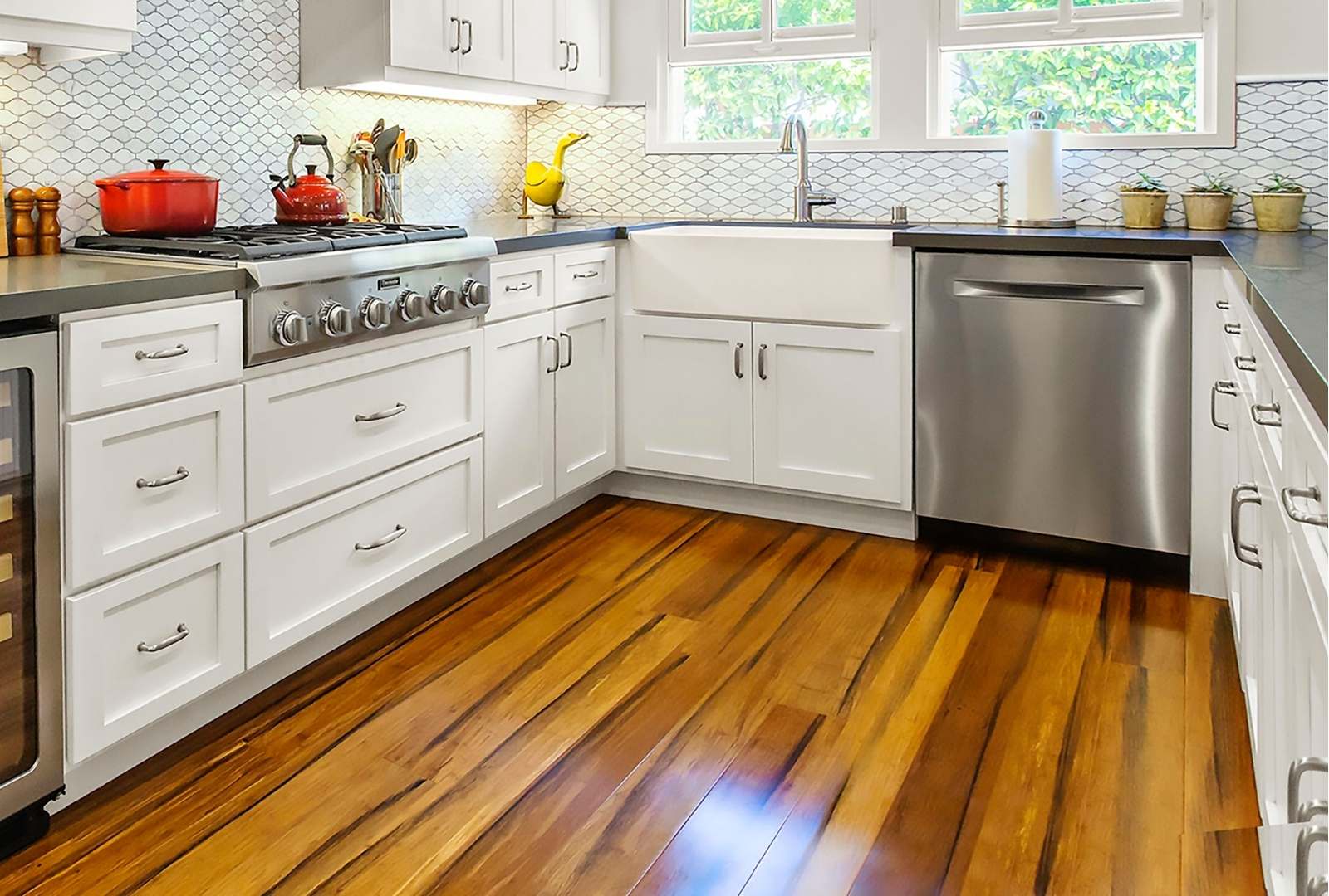 Bamboo Flooring kitchen