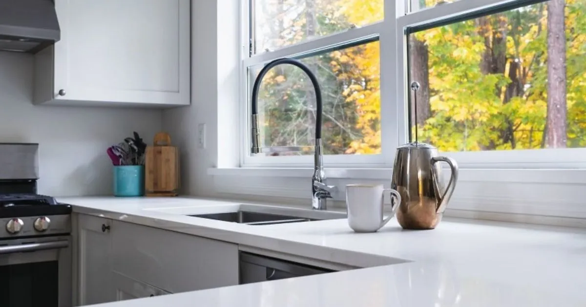 Black kitchen faucet