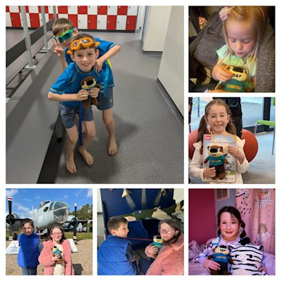 The Beaver mascot Billy has been to visit several Beavers, including a visit to the swimming pool, an air museum, an awards ceremony at the library and lots of cuddles.