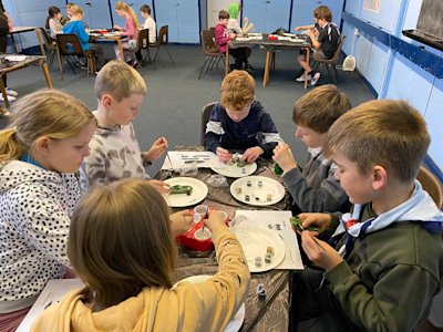 The Cubs are doing a great job painting their Airfix models.