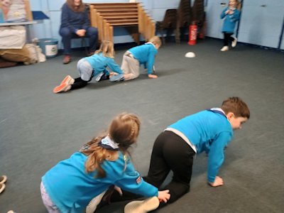 The Beavers love to choose the worm race as one of their Lodge races, and then complain that their knees are sore. 