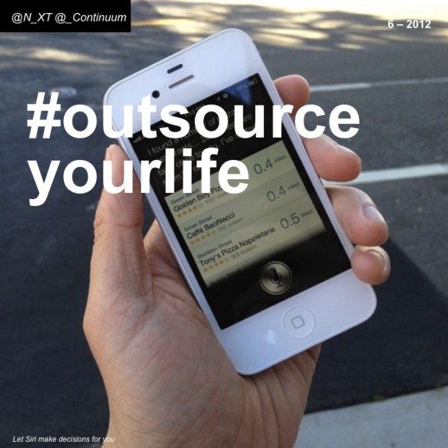 NXT #outsourceyourlife