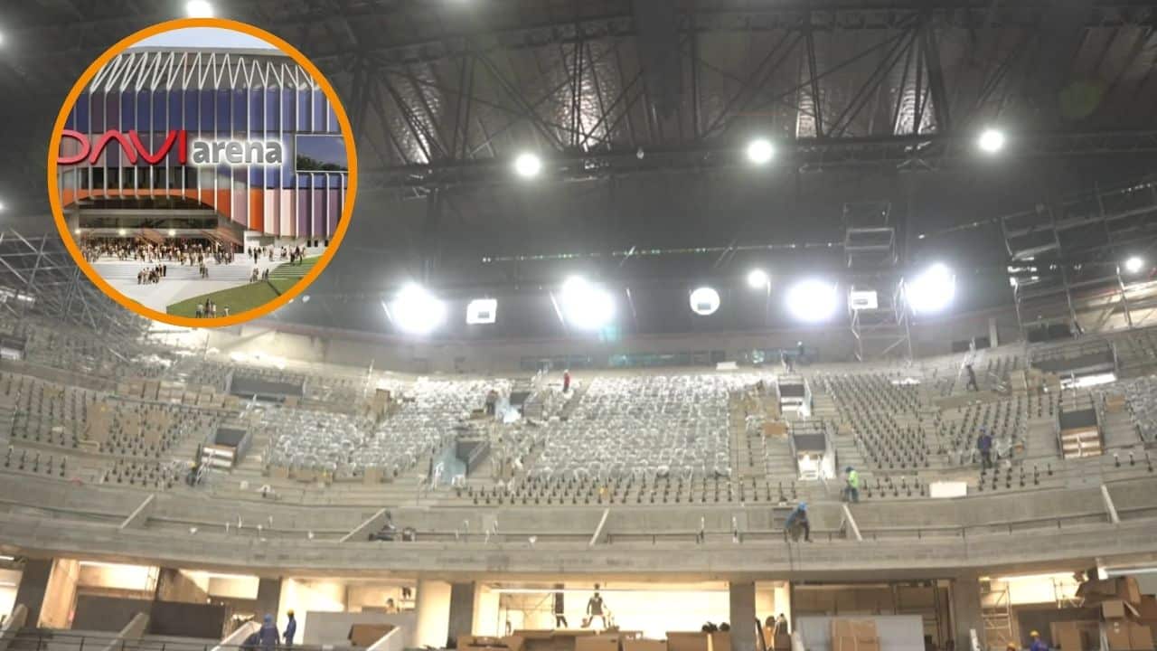 DAVIarena se prepara para su gran apertura: así avanza el nuevo templo del entretenimiento en Medellín