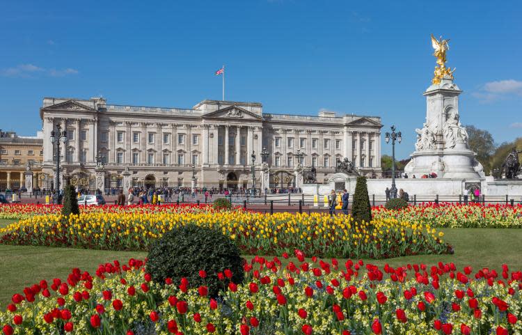 View of the palace from the garden.