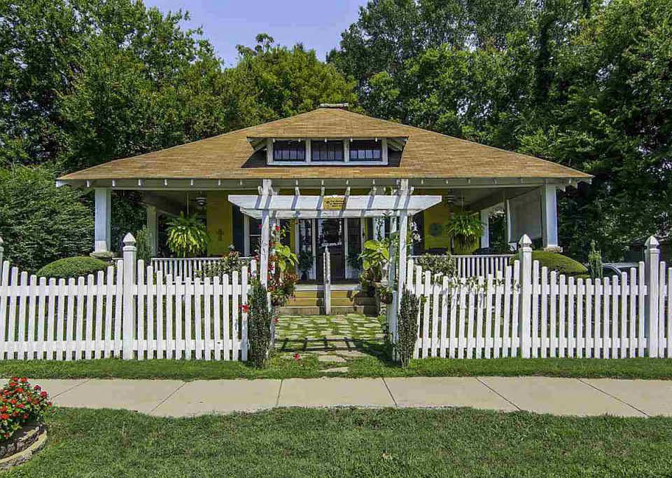 A one story American Craftsman-style bungalow in Spartanburg, South Carolina. 