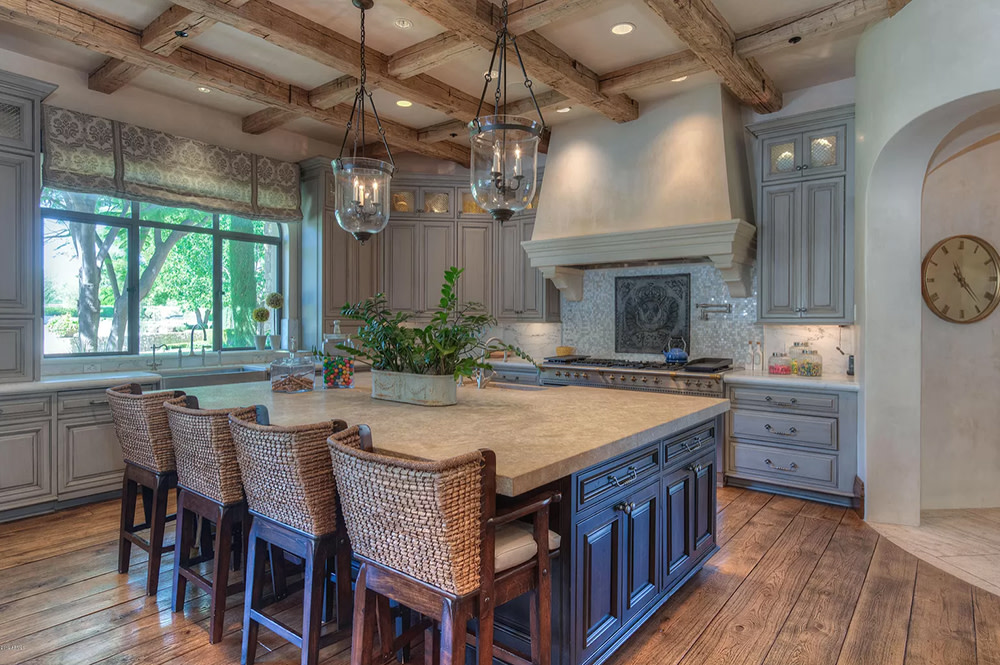 Look inside a kitchen. 